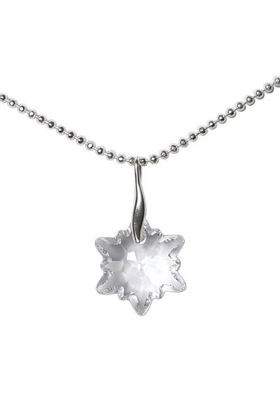 Edelweiss halskde i crystal